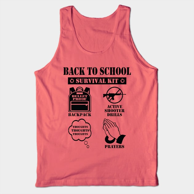 Back to School Survival Kit Tank Top by EthosWear